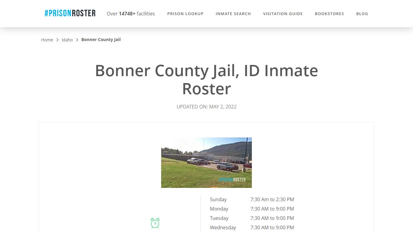 Bonner County Jail, ID Inmate Roster